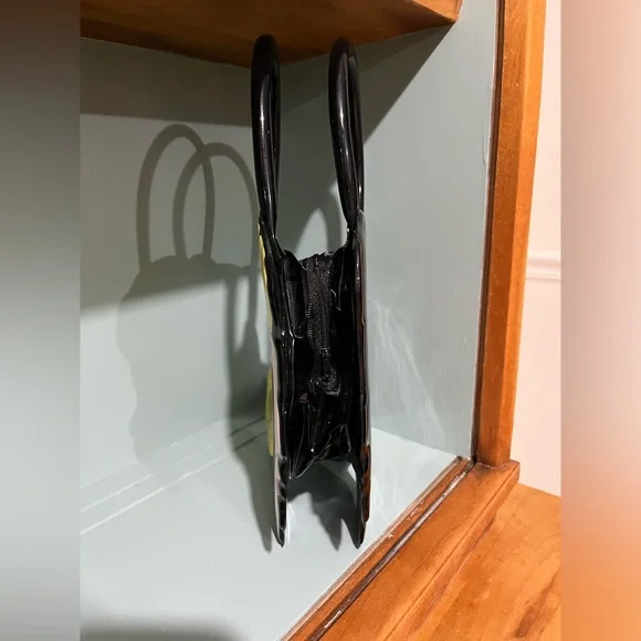 Rare Vintage Black Vinyl Barbie Purse by F.A.O Schwarz - Picture 2 of 4